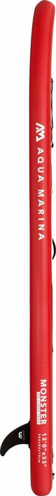 Aqua Marina All-Around SUP Board 366x84 cm mit Reißverschlussrucksack Double Action-Pumpe LIQUID AIR Paddel Einschub-Mittelfinne Sicherheitsleine Rot