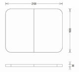 PureHaven Thermoabdeckung 210x160 cm verschließbar mit Schnallen windsicher perfektes Ablaufsystem für Regen und Schnee faltbar in der Mitte