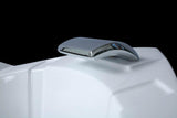 PureHaven Whirlpool 150x150 cm elegantes Design Heizung Lichttherapie Soundsystem Reinigungsprogramm Bluetooth-Soundsystem
