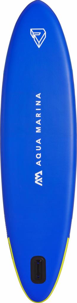 Aqua Marina SUP Board 320x81cm mit Reißverschlussrucksack Double Action-Pumpe LIQUID AIR V1 Paddel Einschub-Mittelfinne Sicherheitsleine Blau