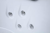 PureHaven Whirlpool 150x150 cm elegantes Design Heizung Lichttherapie Soundsystem Reinigungsprogramm Bluetooth-Soundsystem