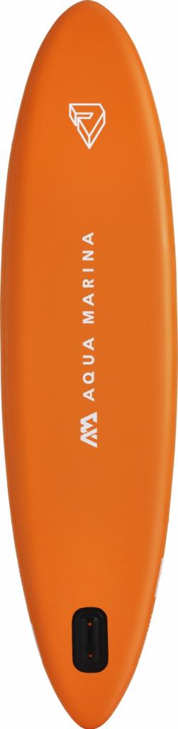 Aqua Marina All-Around SUP Board 330x81cm Reißverschlussrucksack Double Action-Pumpe LIQUID AIR Paddel Einschub-Mittelfinne Sicherheitsleine Orange