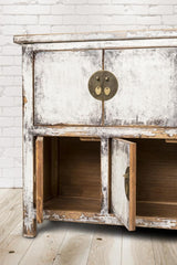 PureHaven Kommode 170x43x104 cm im Vintage Style aus Vollholz handgefertigt stilvolles Design Kieferholz standsicher und stabil