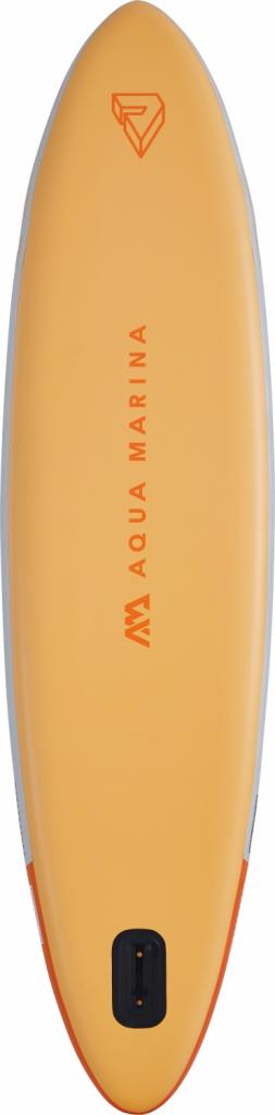 Aqua Marina All-Around SUP Board 340x84cm Reißverschlussrucksack Double Action-Pumpe LIQUID AIR Paddel Einschub-Mittelfinne Sicherheitsleine Orange