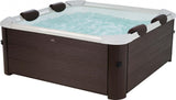 MSpa PureHaven aufblasbarer Whirlpool TRIBECA 160x160x65cm für 6 Personen 120 Massagedüsen Heizung App-Steuerung Controlbox Desinfektion selbreinigend Braun
