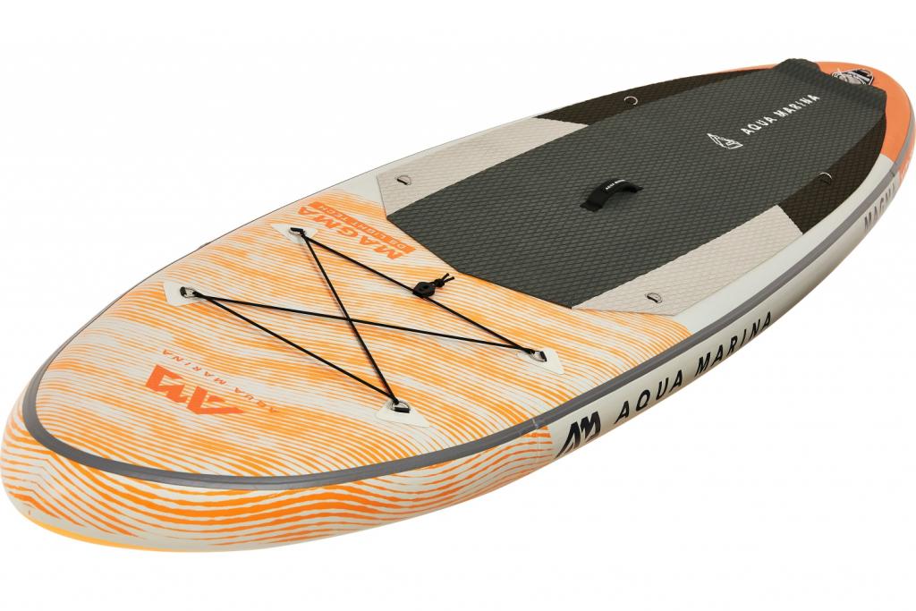 Aqua Marina All-Around SUP Board 340x84cm Reißverschlussrucksack Double Action-Pumpe LIQUID AIR Paddel Einschub-Mittelfinne Sicherheitsleine Orange