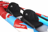 Aqua Marina Kajak 412x83 cm für 2 Personen mit Luftsitz verstellbarer Lehne Transporttasche Reparaturset und Handpumpe strapazierfähig Blau/Weiß/Rot