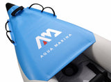 Aqua Marina Kajak 412x83 cm für 2 Personen mit Luftsitz verstellbarer Lehne Transporttasche Reparaturset und Handpumpe strapazierfähig Blau/Weiß/Rot