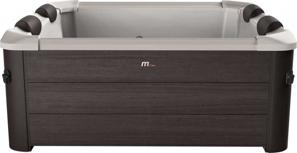 MSpa PureHaven aufblasbarer Whirlpool TRIBECA 160x160x65cm für 6 Personen 120 Massagedüsen Heizung App-Steuerung Controlbox Desinfektion selbreinigend Braun
