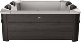 MSpa PureHaven aufblasbarer Whirlpool TRIBECA 160x160x65cm für 6 Personen 120 Massagedüsen Heizung App-Steuerung Controlbox Desinfektion selbreinigend Braun