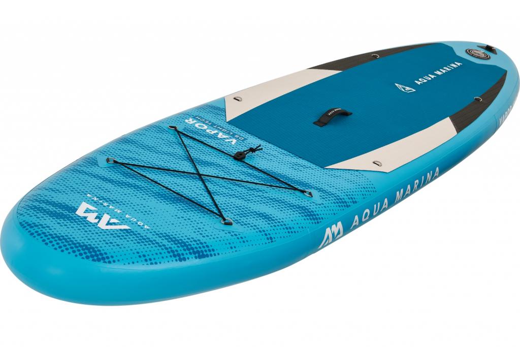 Aqua Marina All-Around SUP Board 315x79 cm mit Reißverschlussrucksack Double Action-Pumpe LIQUID AIR Paddel Einschub-Mittelfinne Sicherheitsleine Blau