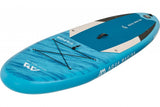 Aqua Marina All-Around SUP Board 315x79 cm mit Reißverschlussrucksack Double Action-Pumpe LIQUID AIR Paddel Einschub-Mittelfinne Sicherheitsleine Blau