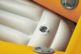 Aqua Marina Kajak 412x83 cm für 2 Personen mit Luftsitz verstellbarer Lehne Transporttasche Reparaturset Handpumpe strapazierfähig Grün/Weiß/Orange