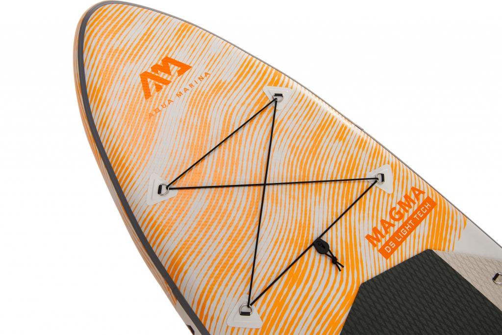 Aqua Marina All-Around SUP Board 340x84cm Reißverschlussrucksack Double Action-Pumpe LIQUID AIR Paddel Einschub-Mittelfinne Sicherheitsleine Orange