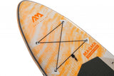Aqua Marina All-Around SUP Board 340x84cm Reißverschlussrucksack Double Action-Pumpe LIQUID AIR Paddel Einschub-Mittelfinne Sicherheitsleine Orange