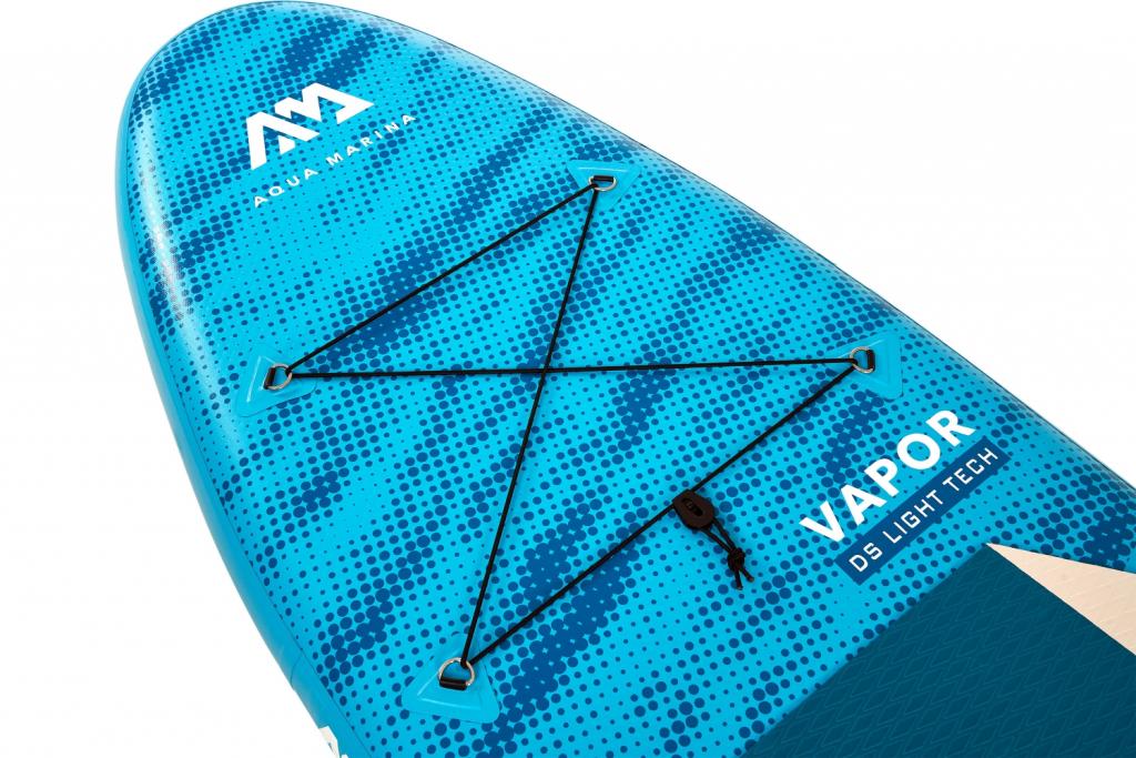 Aqua Marina All-Around SUP Board 315x79 cm mit Reißverschlussrucksack Double Action-Pumpe LIQUID AIR Paddel Einschub-Mittelfinne Sicherheitsleine Blau