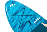Aqua Marina All-Around SUP Board 315x79 cm mit Reißverschlussrucksack Double Action-Pumpe LIQUID AIR Paddel Einschub-Mittelfinne Sicherheitsleine Blau