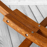 PureHaven Hängematte 316x120x120cm Massivholz Baumwolle Garten Relaxliege Outdoor Holz-Gestell Lärche geölt Naturfaser bis 130kg belastbar