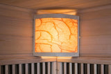 PureHaven Infrarotsauna 160x210x200 cm für 6 Personen Saunaofen aus kanadisches Hemlock-Tannenholz Thermometer Schöpfkelle Saunasteine