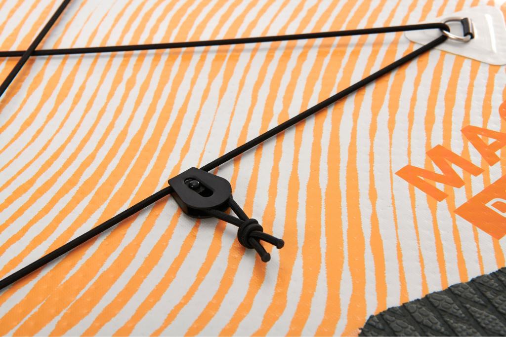 Aqua Marina All-Around SUP Board 340x84cm Reißverschlussrucksack Double Action-Pumpe LIQUID AIR Paddel Einschub-Mittelfinne Sicherheitsleine Orange