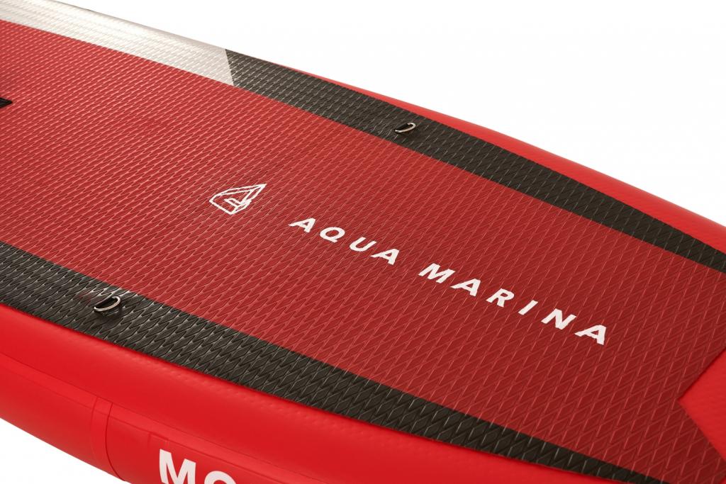 Aqua Marina All-Around SUP Board 366x84 cm mit Reißverschlussrucksack Double Action-Pumpe LIQUID AIR Paddel Einschub-Mittelfinne Sicherheitsleine Rot