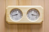 PureHaven Infrarotsauna 160x210x200 cm für 6 Personen Saunaofen aus kanadisches Hemlock-Tannenholz Thermometer Schöpfkelle Saunasteine