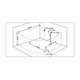 PureHaven Whirlpool 150x150 cm elegantes Design Heizung Lichttherapie Soundsystem Reinigungsprogramm Bluetooth-Soundsystem