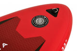 Aqua Marina All-Around SUP Board 366x84 cm mit Reißverschlussrucksack Double Action-Pumpe LIQUID AIR Paddel Einschub-Mittelfinne Sicherheitsleine Rot