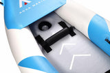 Aqua Marina Kajak 412x83 cm für 2 Personen mit Luftsitz verstellbarer Lehne Transporttasche Reparaturset und Handpumpe strapazierfähig Blau/Weiß/Rot