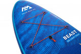 Aqua Marina SUP Board 320x81cm mit Reißverschlussrucksack Double Action-Pumpe LIQUID AIR V1 Paddel Einschub-Mittelfinne Sicherheitsleine Blau