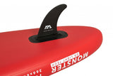 Aqua Marina All-Around SUP Board 366x84 cm mit Reißverschlussrucksack Double Action-Pumpe LIQUID AIR Paddel Einschub-Mittelfinne Sicherheitsleine Rot