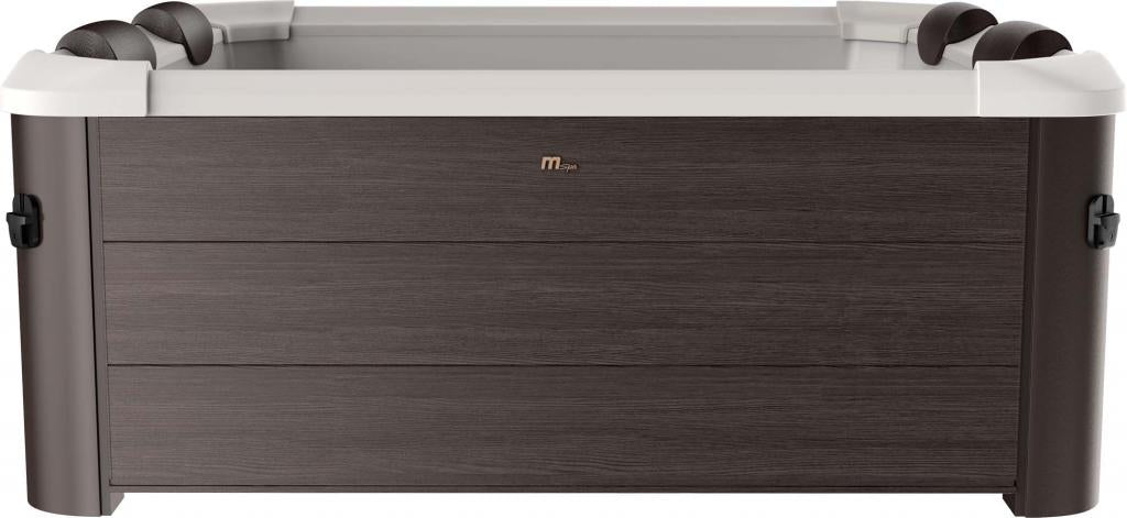 MSpa PureHaven aufblasbarer Whirlpool TRIBECA 160x160x65cm für 6 Personen 120 Massagedüsen Heizung App-Steuerung Controlbox Desinfektion selbreinigend Braun