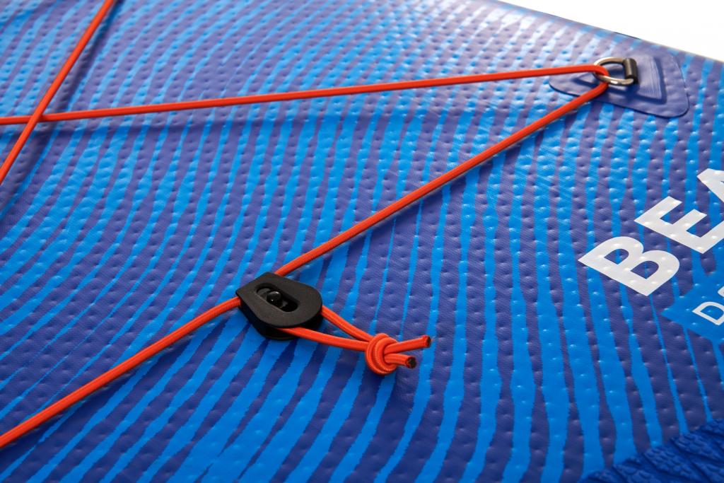Aqua Marina SUP Board 320x81cm mit Reißverschlussrucksack Double Action-Pumpe LIQUID AIR V1 Paddel Einschub-Mittelfinne Sicherheitsleine Blau