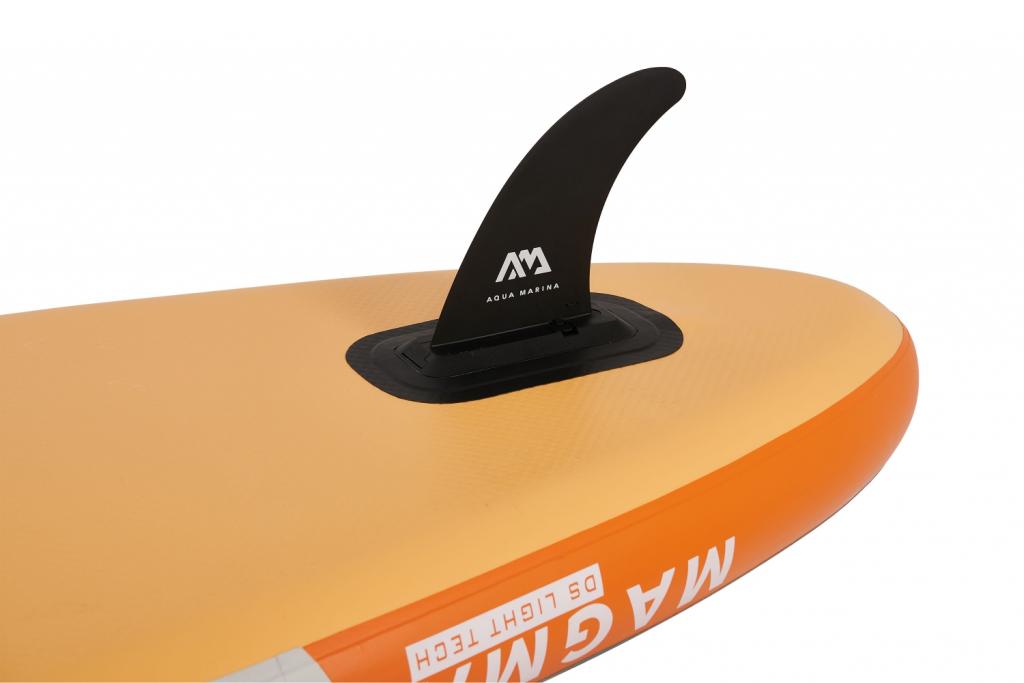Aqua Marina All-Around SUP Board 340x84cm Reißverschlussrucksack Double Action-Pumpe LIQUID AIR Paddel Einschub-Mittelfinne Sicherheitsleine Orange