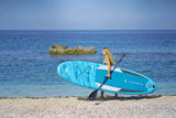 Aqua Marina All-Around SUP Board 315x79 cm mit Reißverschlussrucksack Double Action-Pumpe LIQUID AIR Paddel Einschub-Mittelfinne Sicherheitsleine Blau