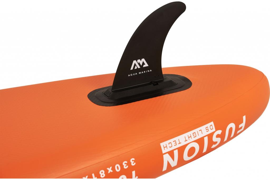 Aqua Marina All-Around SUP Board 330x81cm Reißverschlussrucksack Double Action-Pumpe LIQUID AIR Paddel Einschub-Mittelfinne Sicherheitsleine Orange