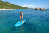Aqua Marina All-Around SUP Board 315x79 cm mit Reißverschlussrucksack Double Action-Pumpe LIQUID AIR Paddel Einschub-Mittelfinne Sicherheitsleine Blau