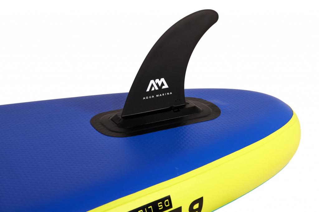 Aqua Marina SUP Board 320x81cm mit Reißverschlussrucksack Double Action-Pumpe LIQUID AIR V1 Paddel Einschub-Mittelfinne Sicherheitsleine Blau