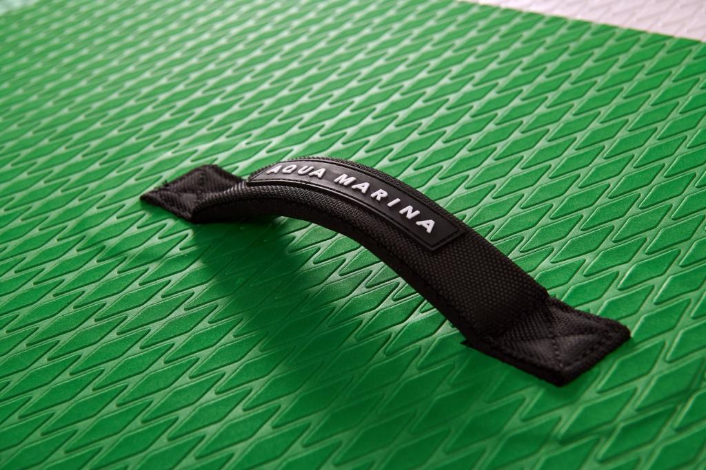 Aqua Marina All-Around SUP Board 300x76cm mit Reißverschlussrucksack Double Action-Pumpe LIQUID AIR Paddel Einschub-Mittelfinne Sicherheitsleine Grün