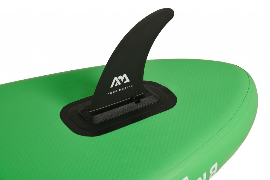 Aqua Marina All-Around SUP Board 300x76cm mit Reißverschlussrucksack Double Action-Pumpe LIQUID AIR Paddel Einschub-Mittelfinne Sicherheitsleine Grün