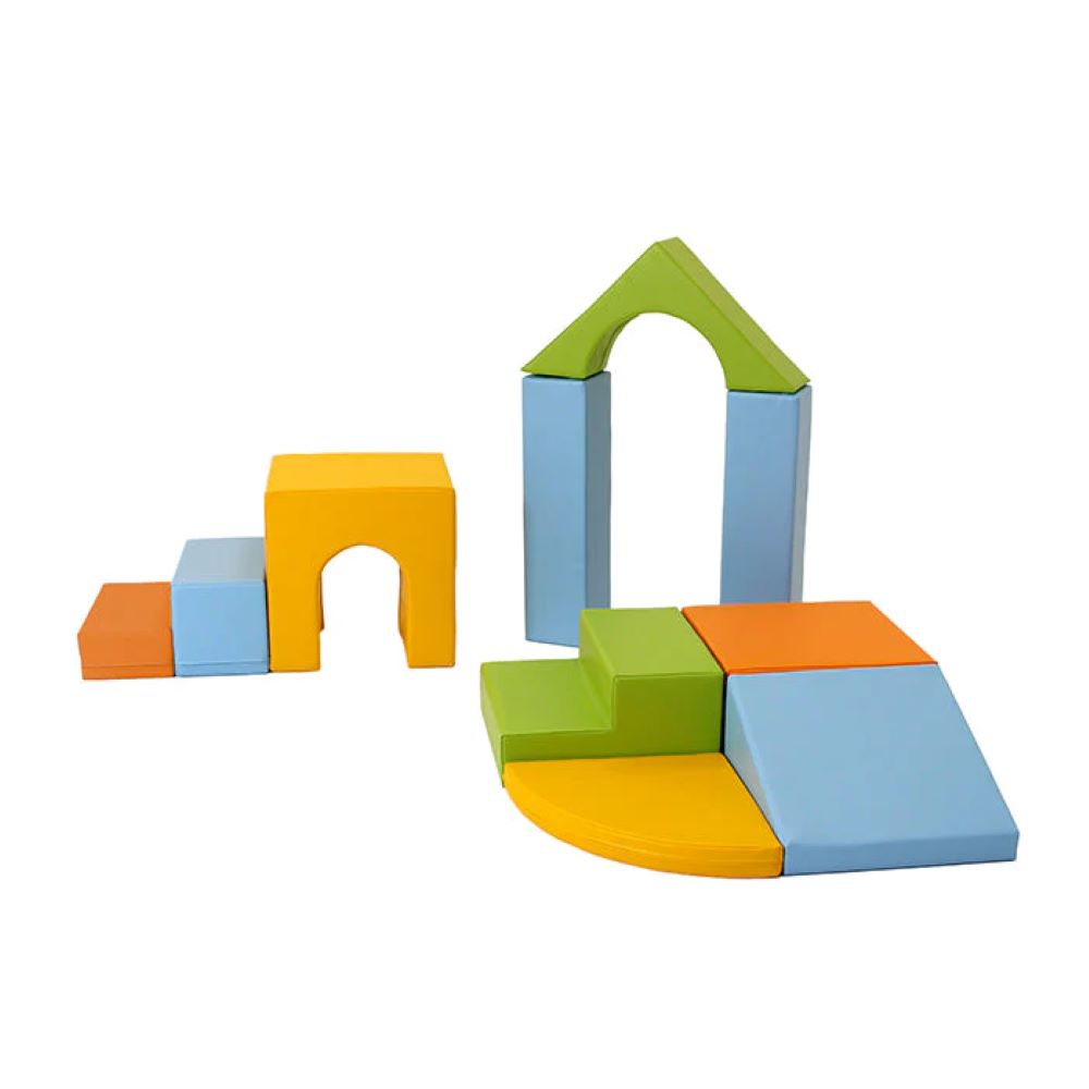 Set 21 Spielbauklötze IGLU 10 XL - Kreative XXL Softbausteine - Motorikförderung für Kinder