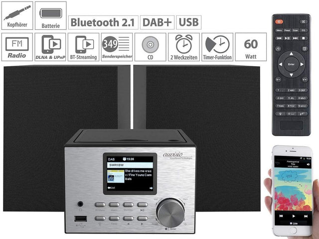 VR-Radio IRS-500.mini Mini-Stereoanlage mit allen Funktionen