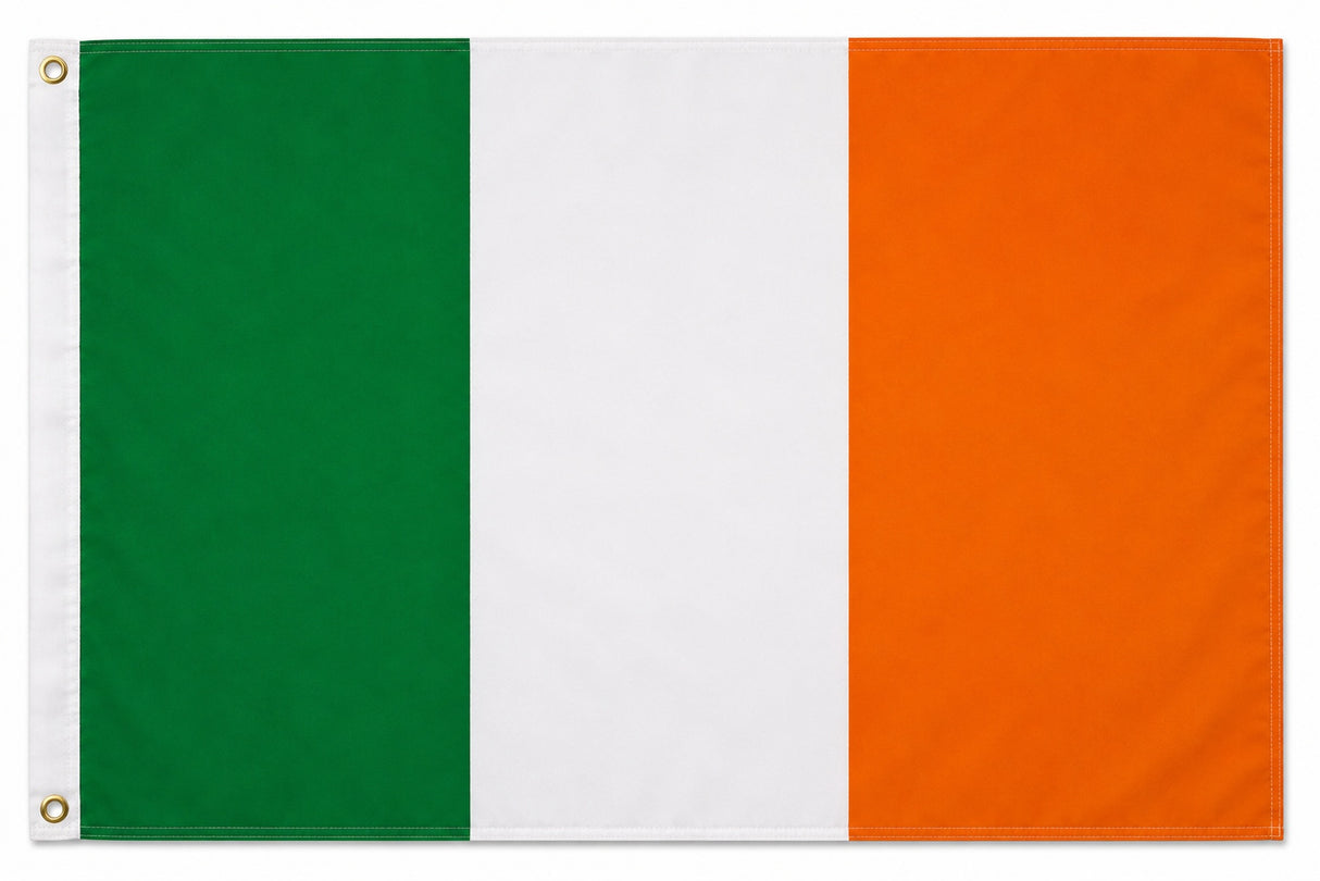 Flagge Irland 90 x 150 cm Fahne mit 2 Ösen 100g/m² Stoffgewicht Hissflagge zum Hissen