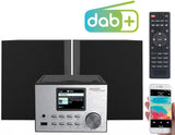 auvisio IRS-500.mini Micro-Stereoanlage mit Webradio, DAB+, FM, CD, Bluetooth, USB, 60 Watt