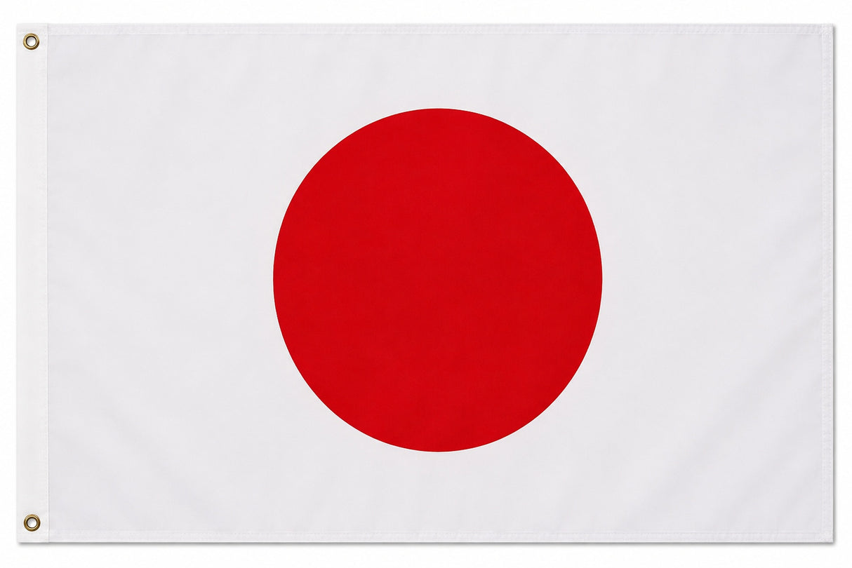Flagge Japan 90 x 150 cm Fahne mit 2 Ösen 100g/m² Stoffgewicht Hissflagge für Mast