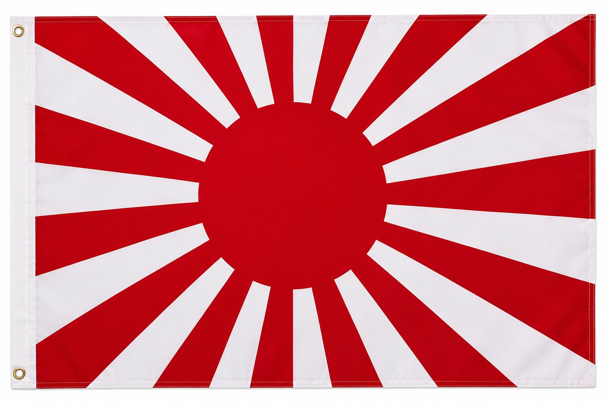 XXL Flagge Japan Krieg 250 x 150 cm Fahne mit 3 Ösen 100g/m² Stoffgewicht Hissflagge