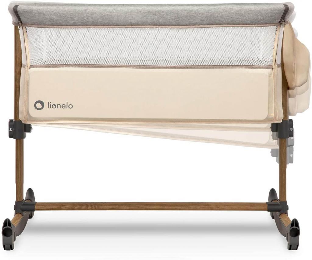 HÃ¶henverstellung des lionelo Leonie Beistellbett fÃ¼r Kinder in beige