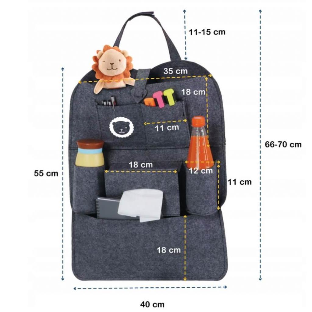 Lionelo Organizer Tasche für KFZ Kopfstütze Kind Baby Stauraum für Autositz