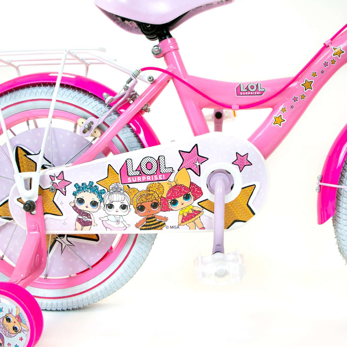 Volare Dolls 16-Zoll-Kinderfahrrad mit zwei Handbremsen in Rosa für kleine Abenteurer