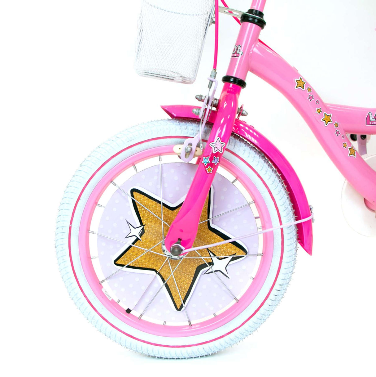 Volare Dolls 16-Zoll-Kinderfahrrad mit zwei Handbremsen in Rosa für kleine Abenteurer